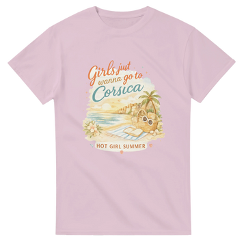 T-shirt Girls just wanna go Corsica ❤️