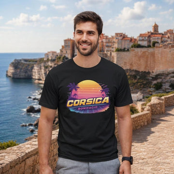 T-shirt sunset retro Corsica ❤️