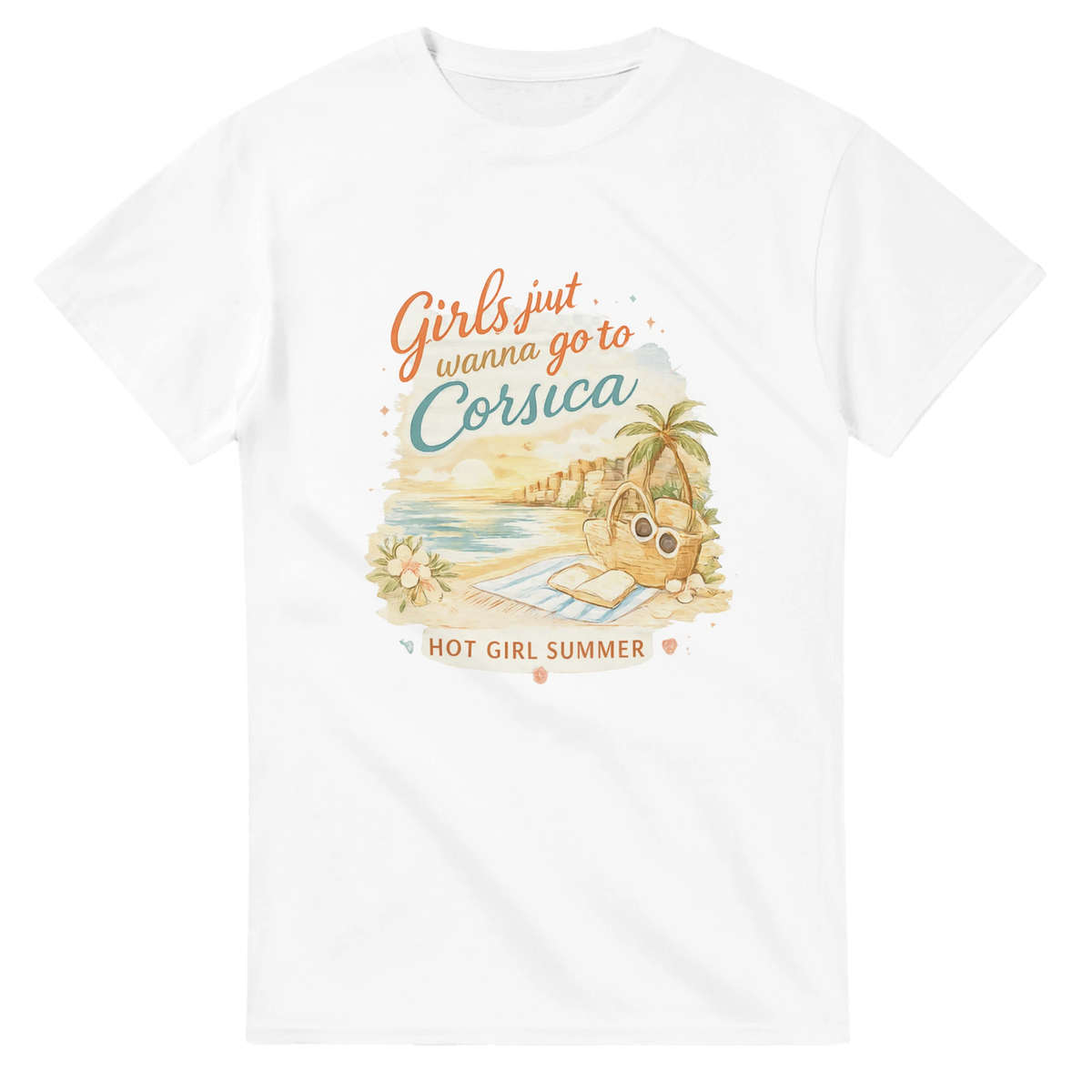 T-shirt Girls just wanna go Corsica ❤️