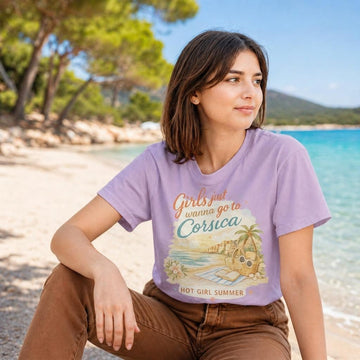 T-shirt Girls just wanna go Corsica ❤️